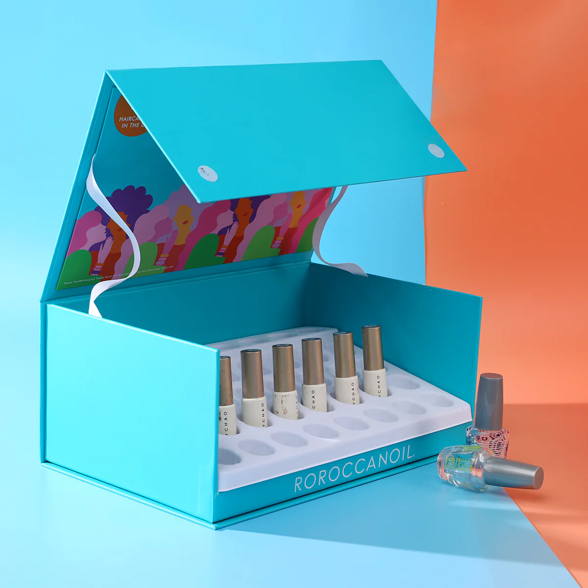 Cardboard Magnetic Box For Nail Polish Setting