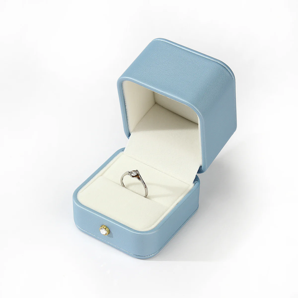 Glacier Blue High-Quality Leather Jewelry Packaging