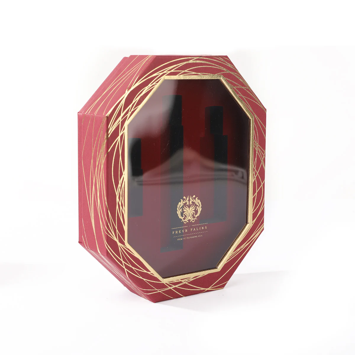 Lid&Base Box With Window For Perfume Packaging
