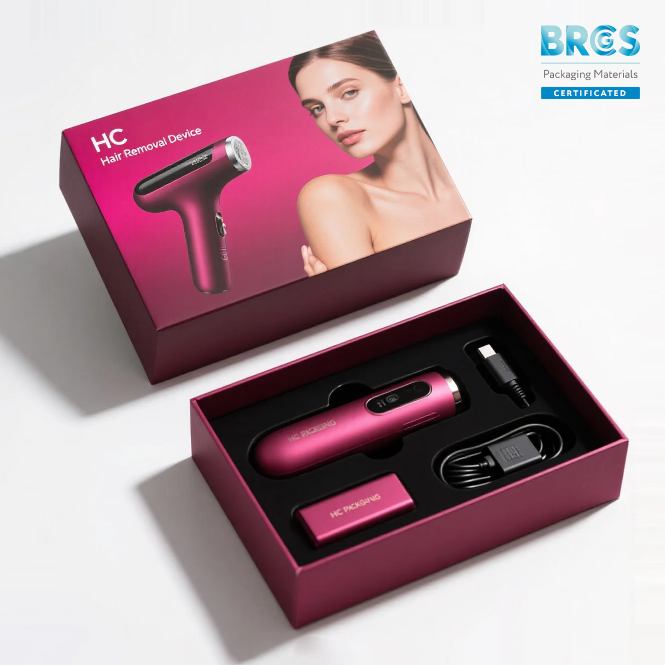 Lid And Base Box For Hair Removal Device