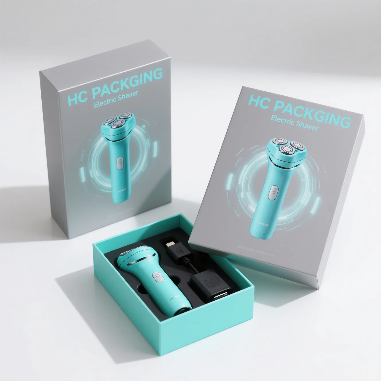 Lid And Base Box For Shaver