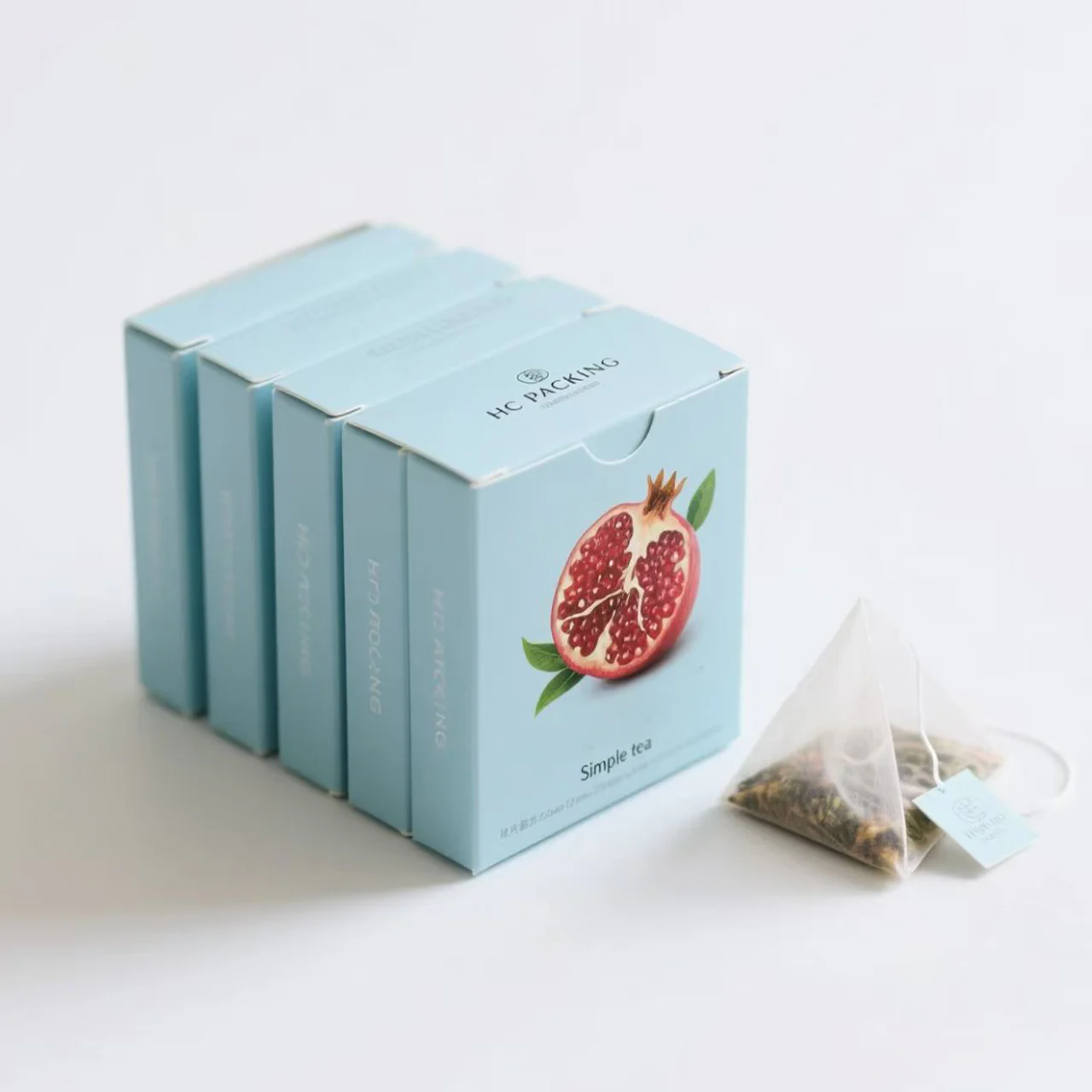 Straight Tuck Side Load Folding Carton Box For Tea Bag