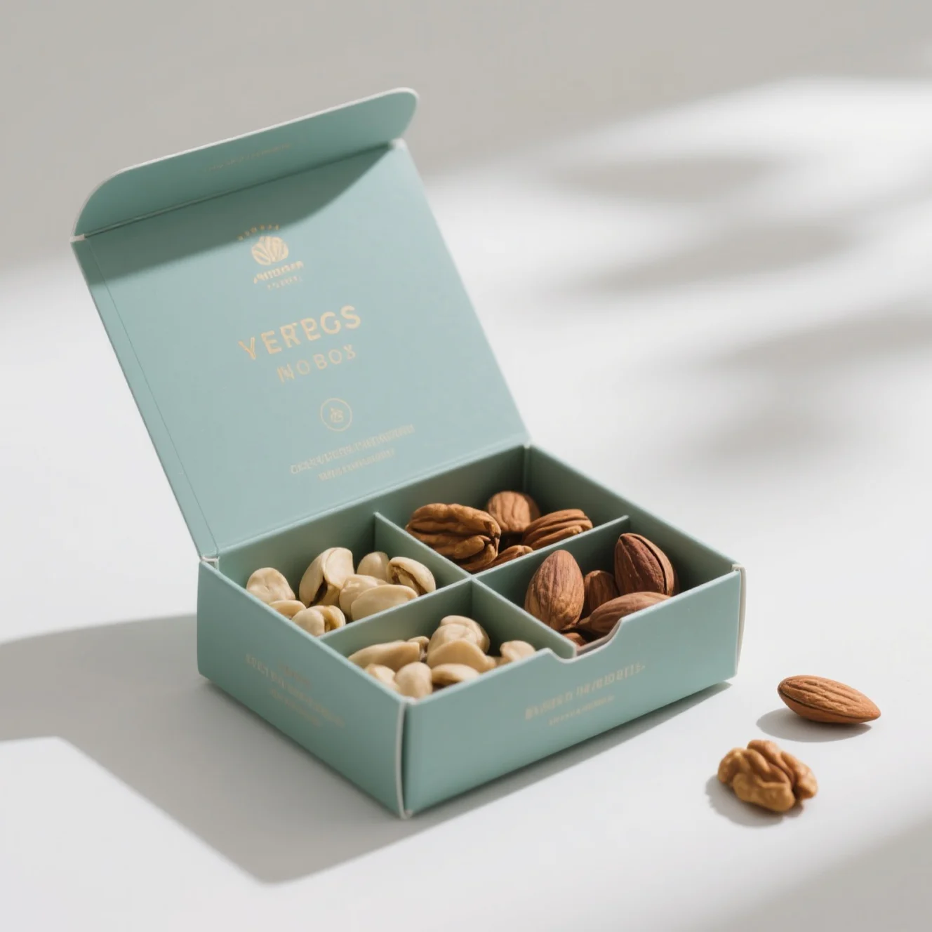 Folding Paper Box For Nuts