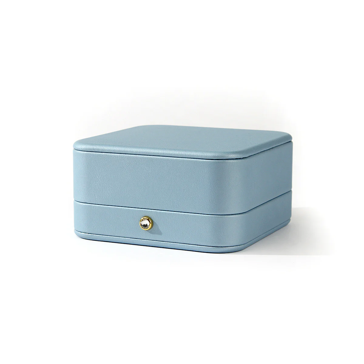 Glacier Blue High-Quality Leather Jewelry Packaging