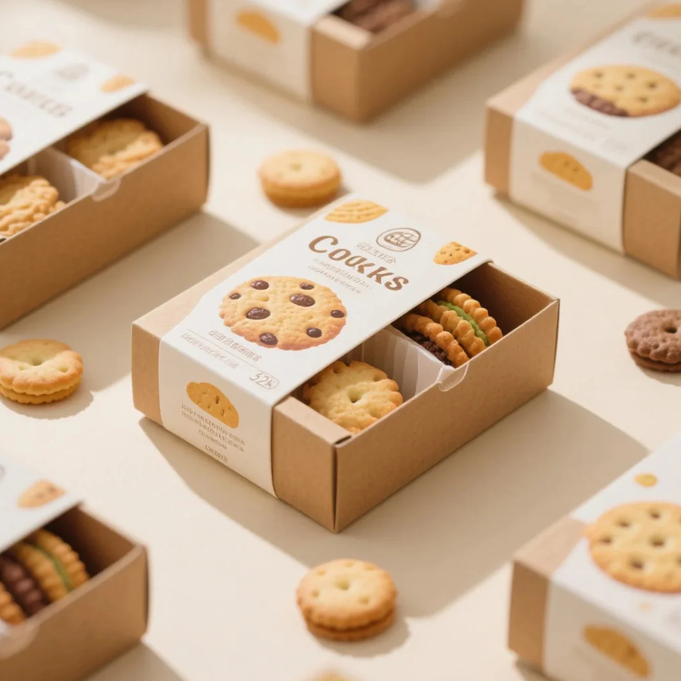 Custom Cookie Paper Box With Sleeve