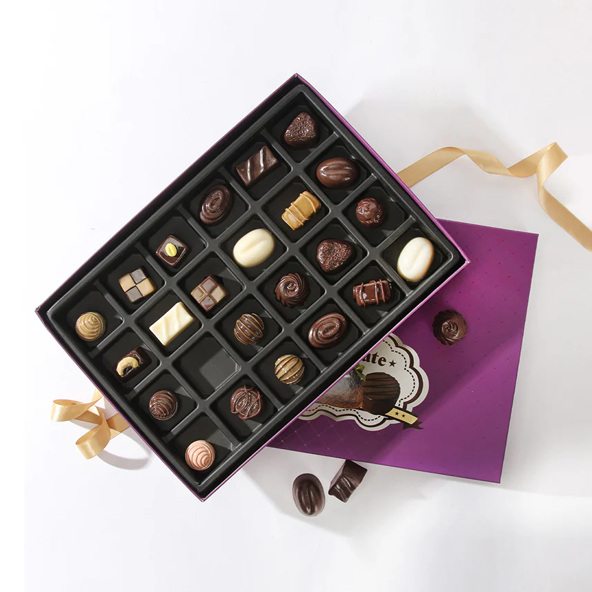 Chocolate Lid And Base Heart Box