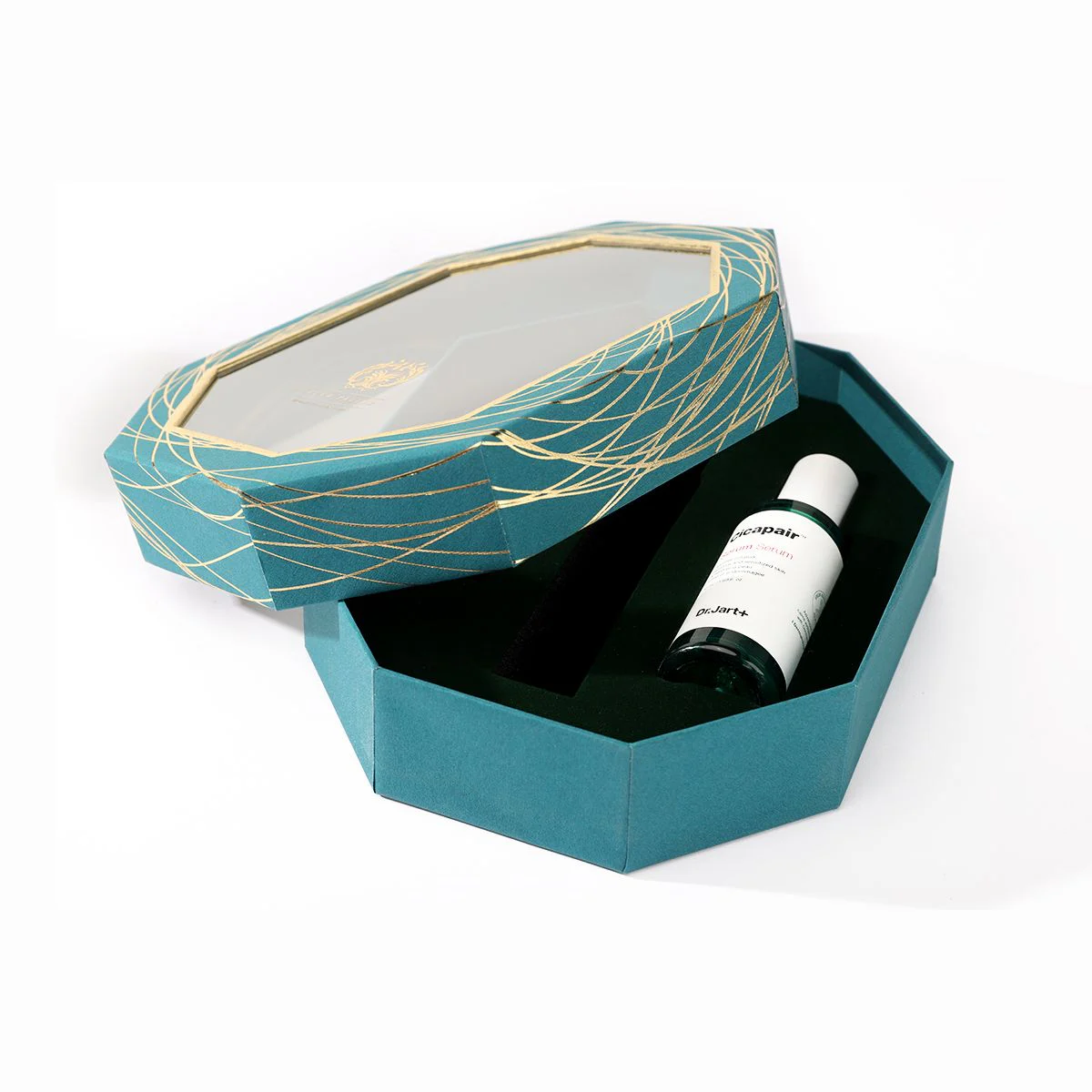 Lid&Base Box With Window For 3 Bottles Perfume Packaging