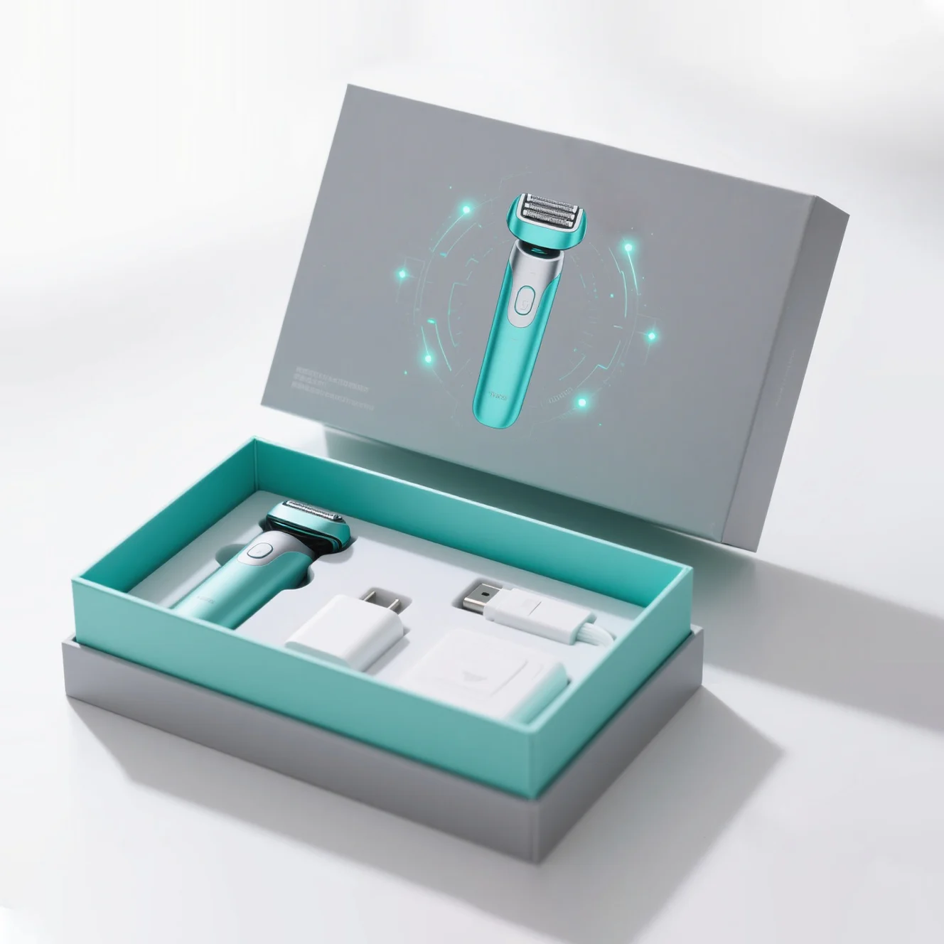 Lid And Base Box For Shaver