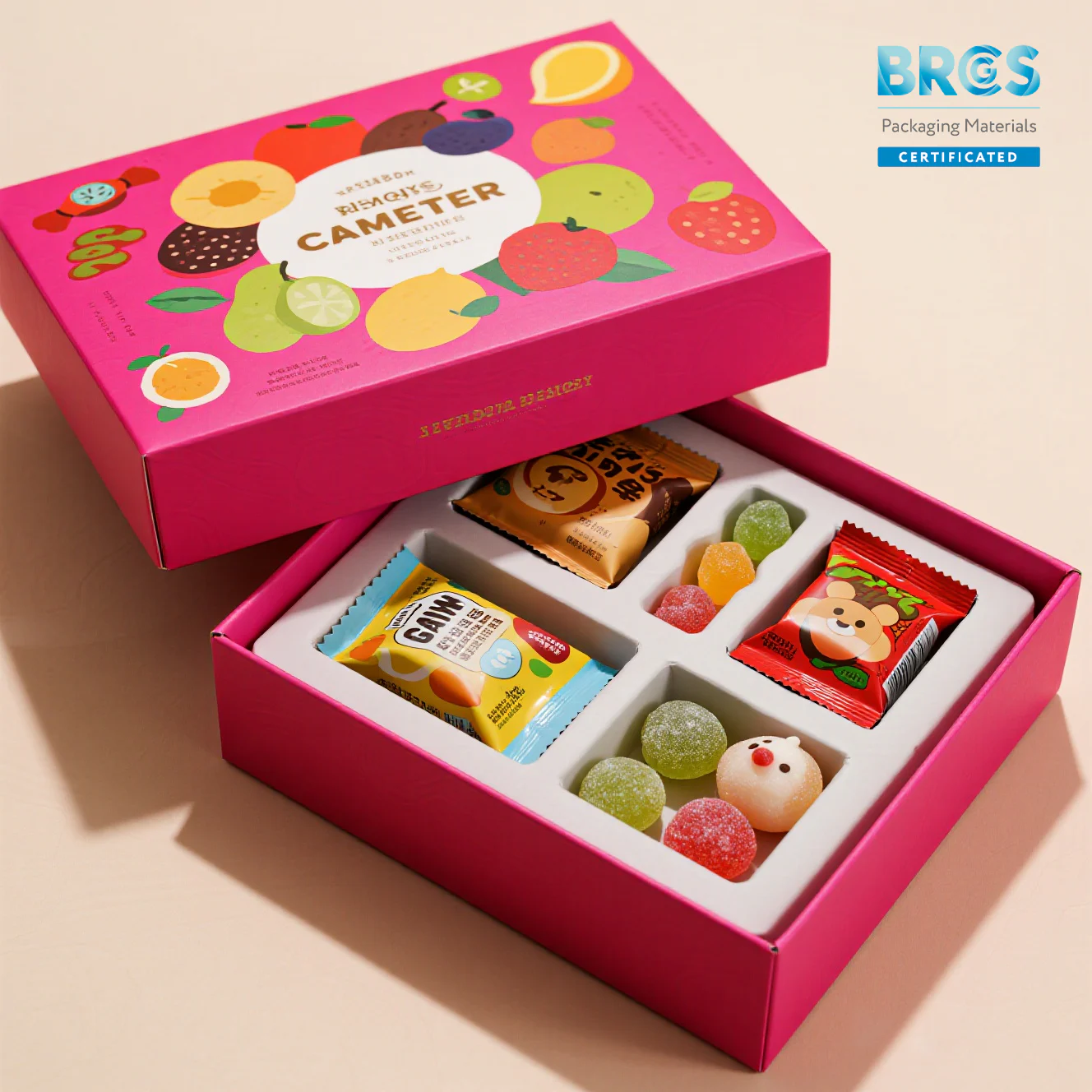Candy Lid And Base Folding Carton Box