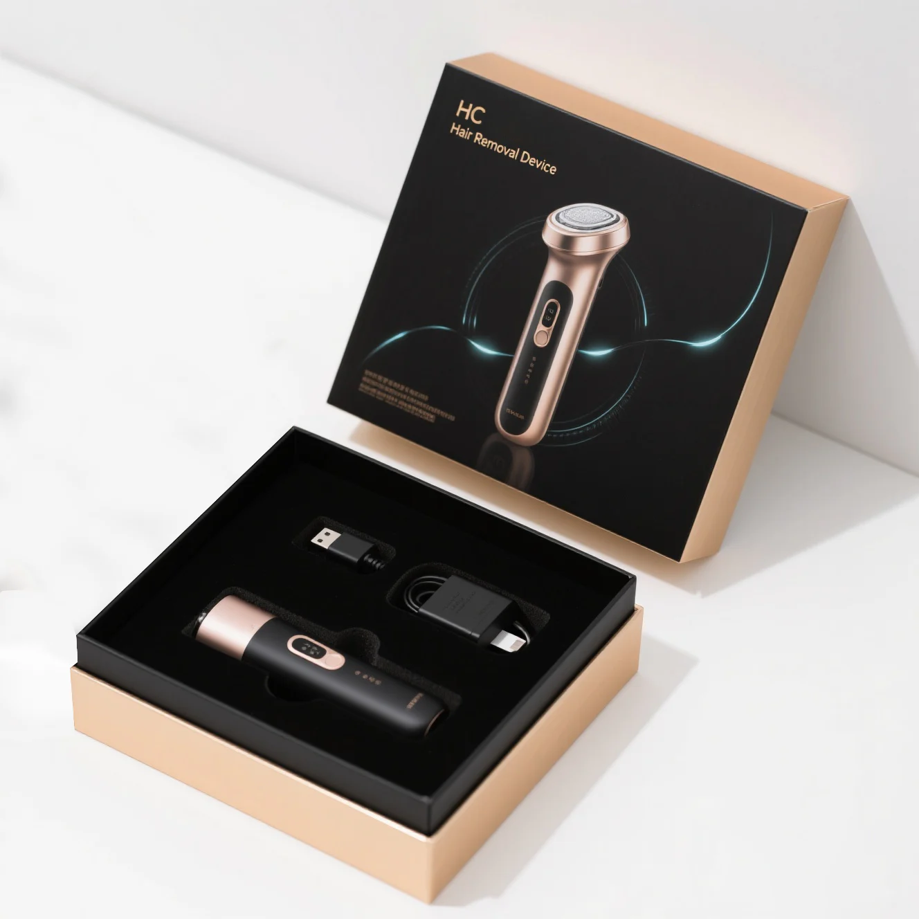 Lid And Base Box For Hair Removal Device