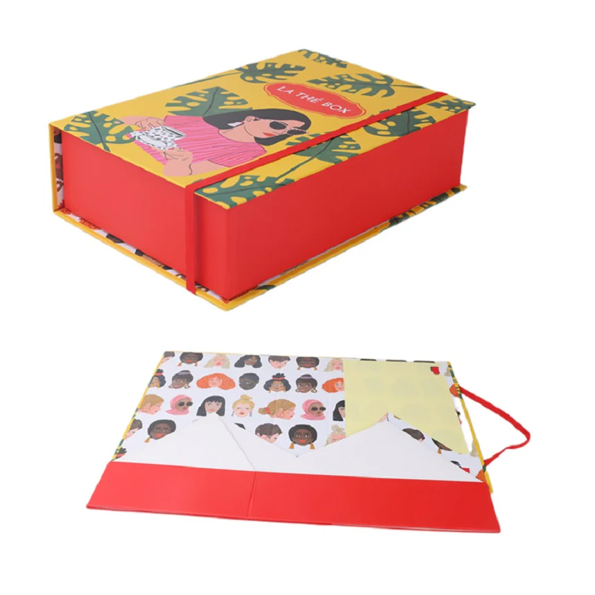 Folding Box With Elastic Cord