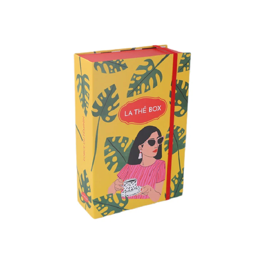 Folding Box With Elastic Cord