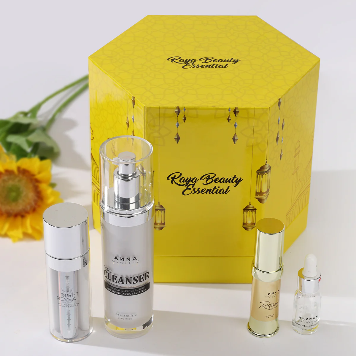 Wholesale Cardboard Lid And Base Cosmetic Skincare Kits Gift Box