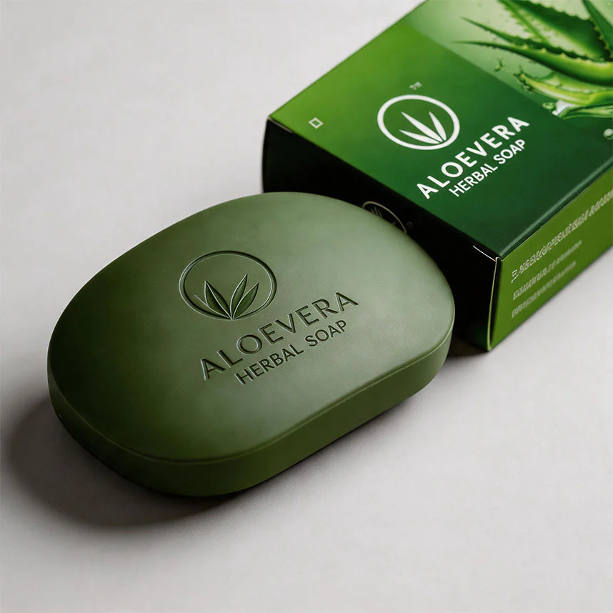 Folding Paper Box For Aloe Vera Herbal Soap