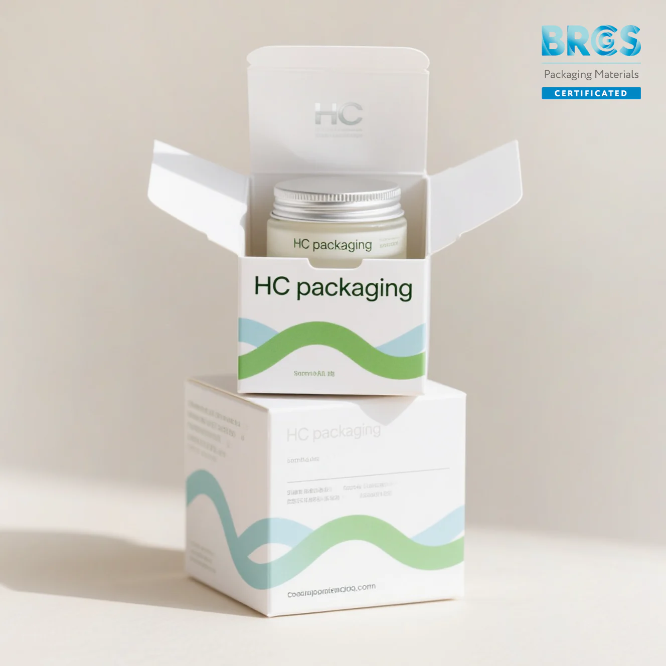 Straight Tuck Side Load Folding Carton Box For Face Cream