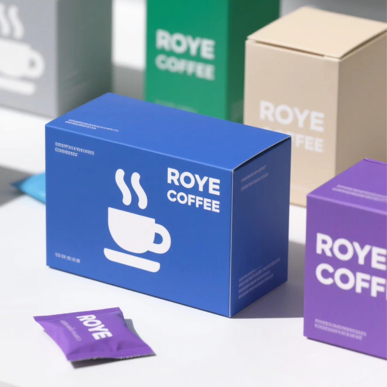 Straight Tuck Side Load Folding Carton Box For Drip Bag Coffee