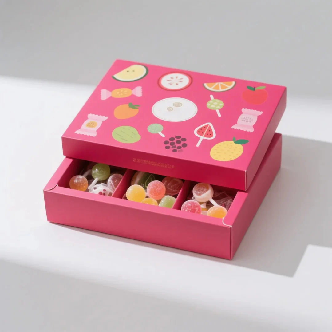 Candy Lid And Base Folding Carton Box