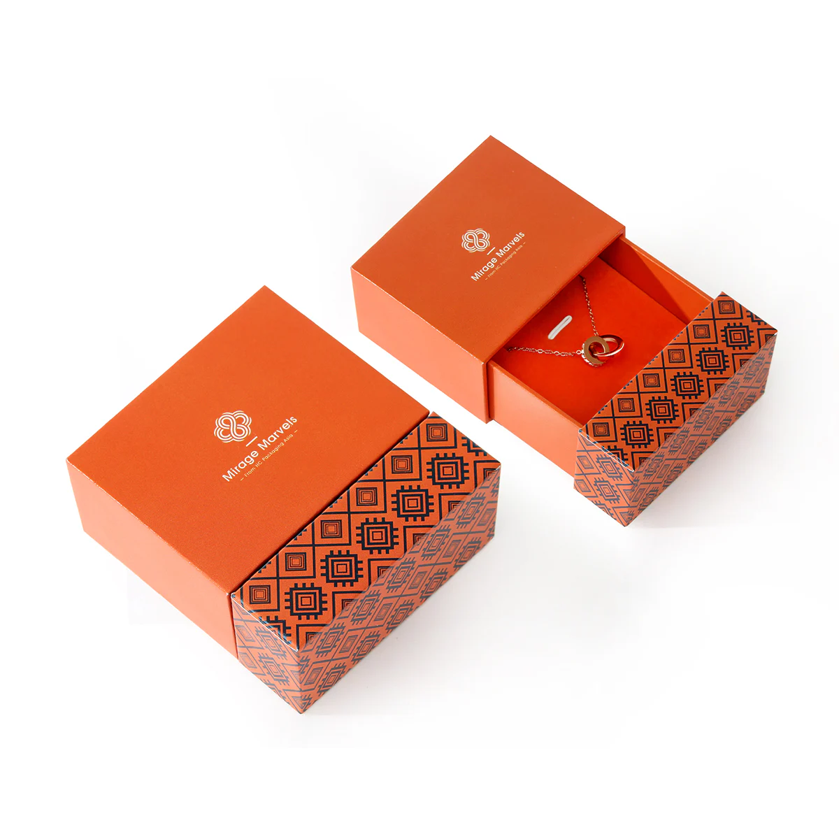 Logo Box Packaging Custom Necklace Box