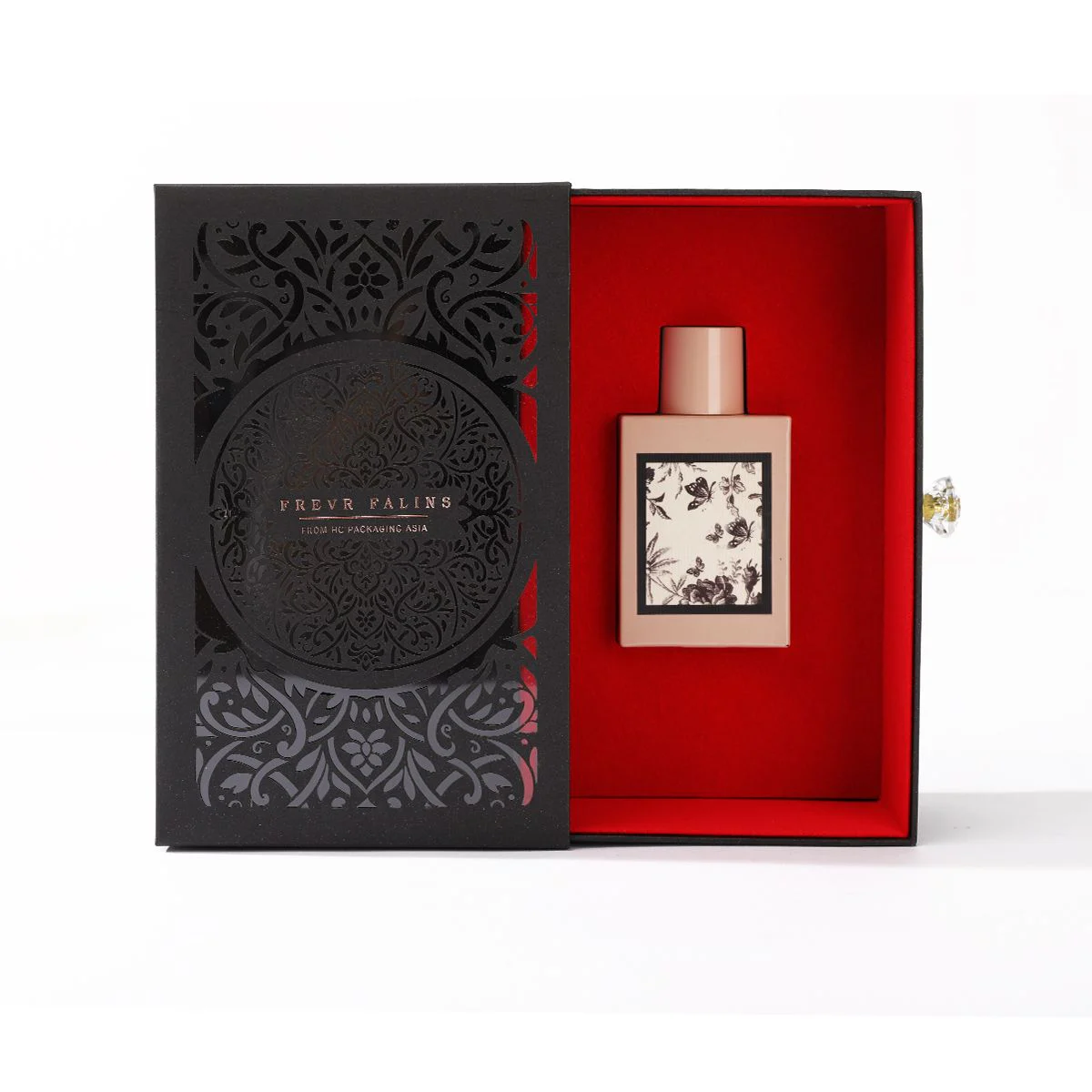 Black Cardboard Perfume Packaging Box
