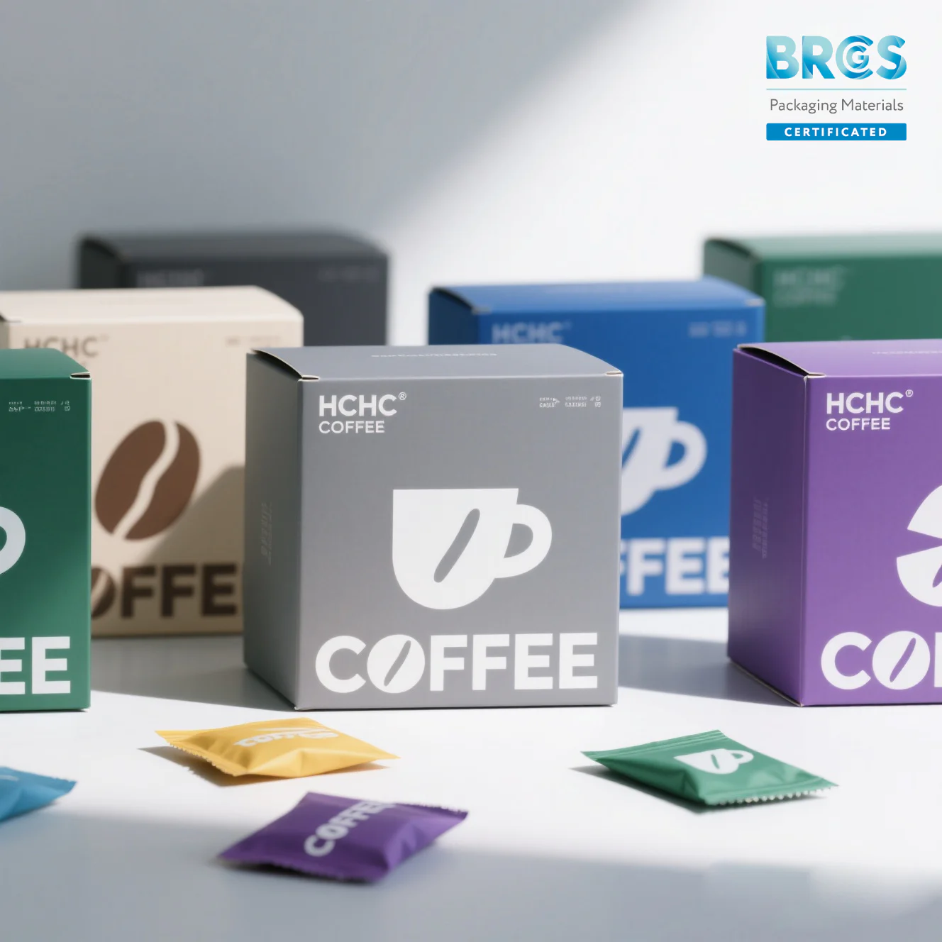 Straight Tuck Side Load Folding Carton Box For Drip Bag Coffee