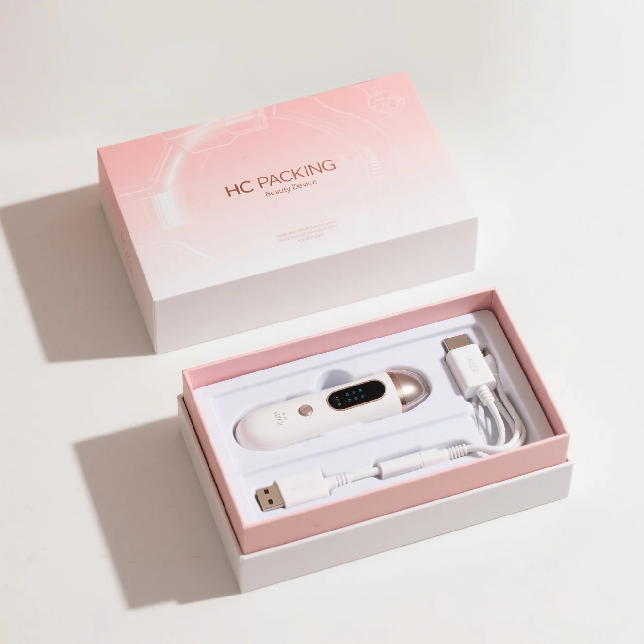Lid And Base Box For Beauty Device