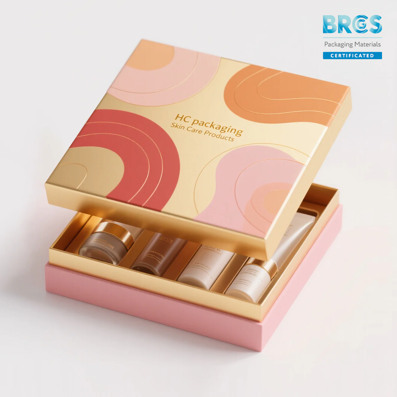 Lid And Base Box For Skin Care Kit