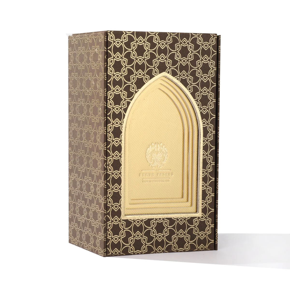 Arabian Brown Cardboard Printing Perfume Bottle Packaging Box