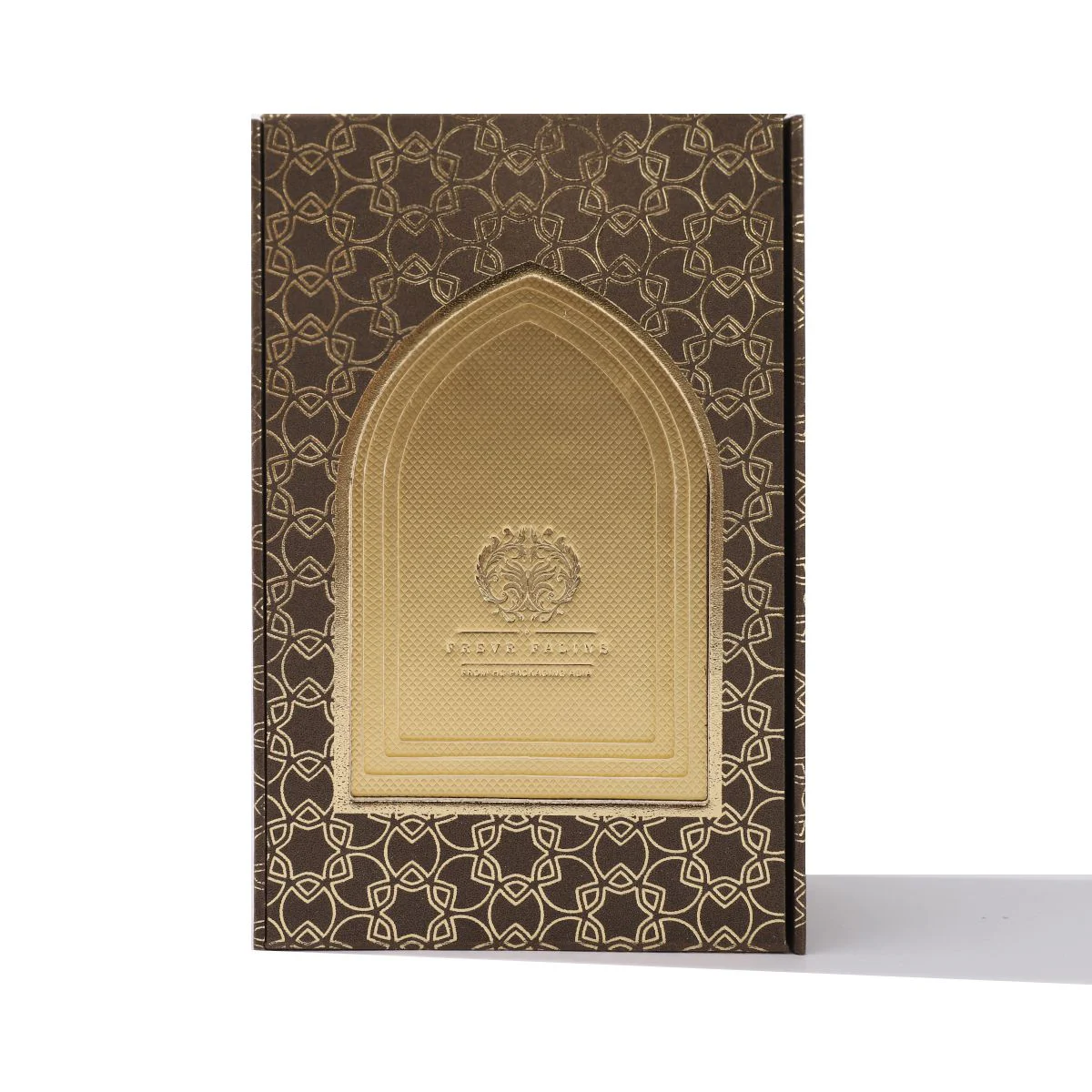 Arabian Brown Cardboard Printing Perfume Bottle Packaging Box