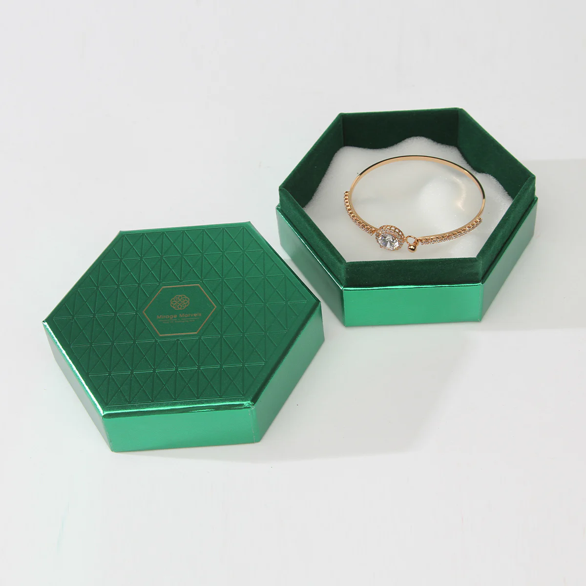 Emerald Lid And Base Jewelry Gift Box