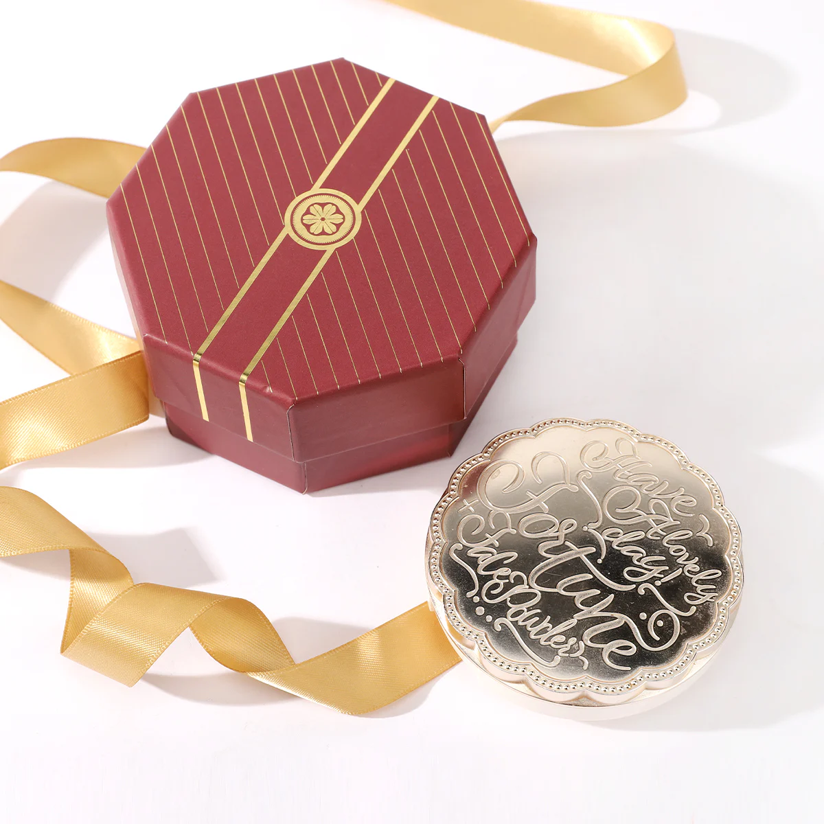 Cosmetic Packaging Box For Pressed Powder