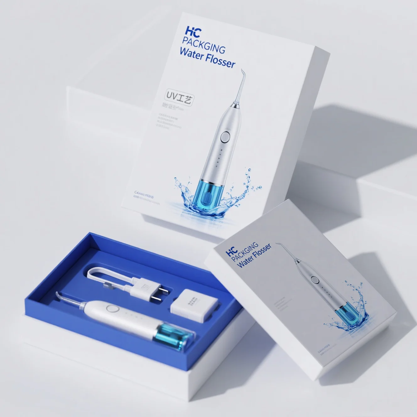 Lid And Base Box For Water Flosse