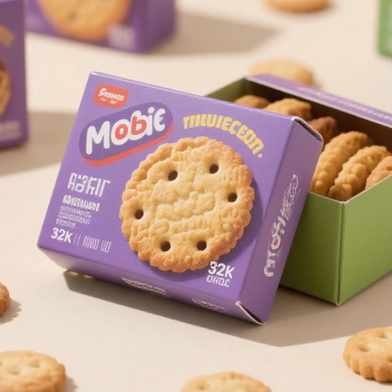 Straight Tuck Side Load Cookie Folding Carton Box