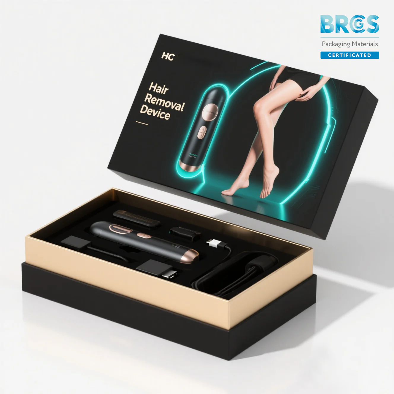 Lid And Base Box For Hair Removal Device