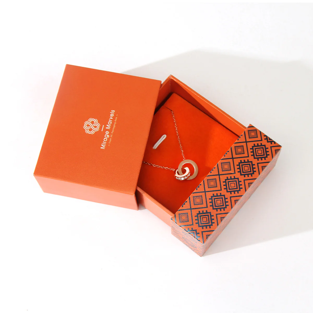 Logo Box Packaging Custom Necklace Box