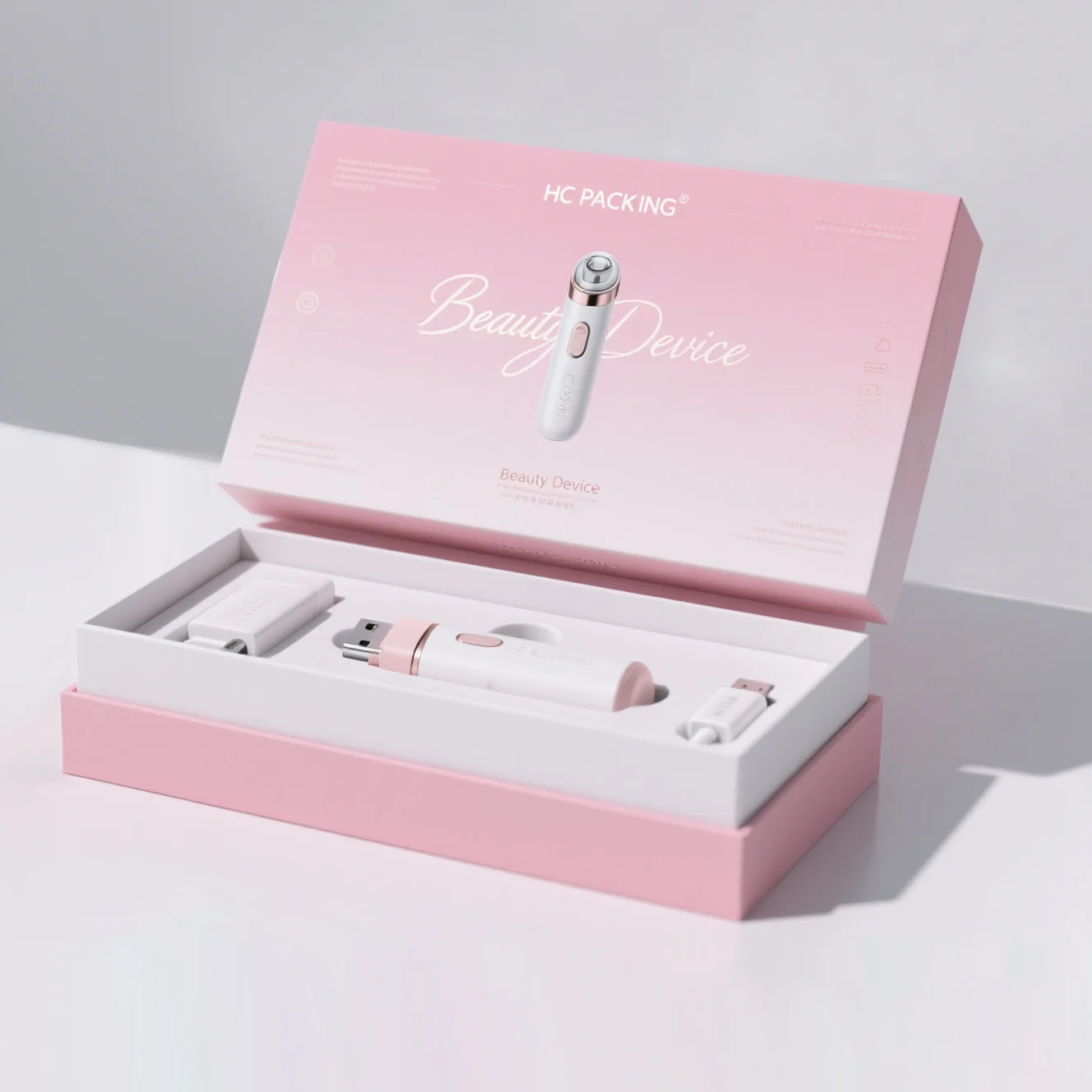 Lid And Base Box For Beauty Device