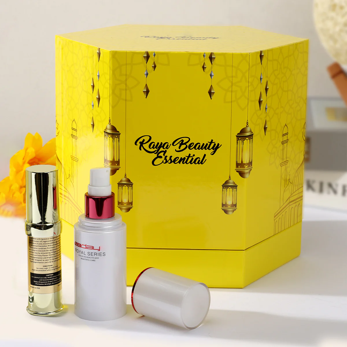 Wholesale Cardboard Lid And Base Cosmetic Skincare Kits Gift Box