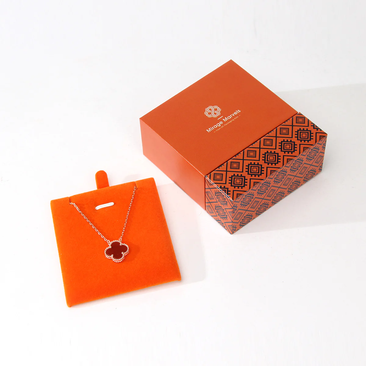 Logo Box Packaging Custom Necklace Box
