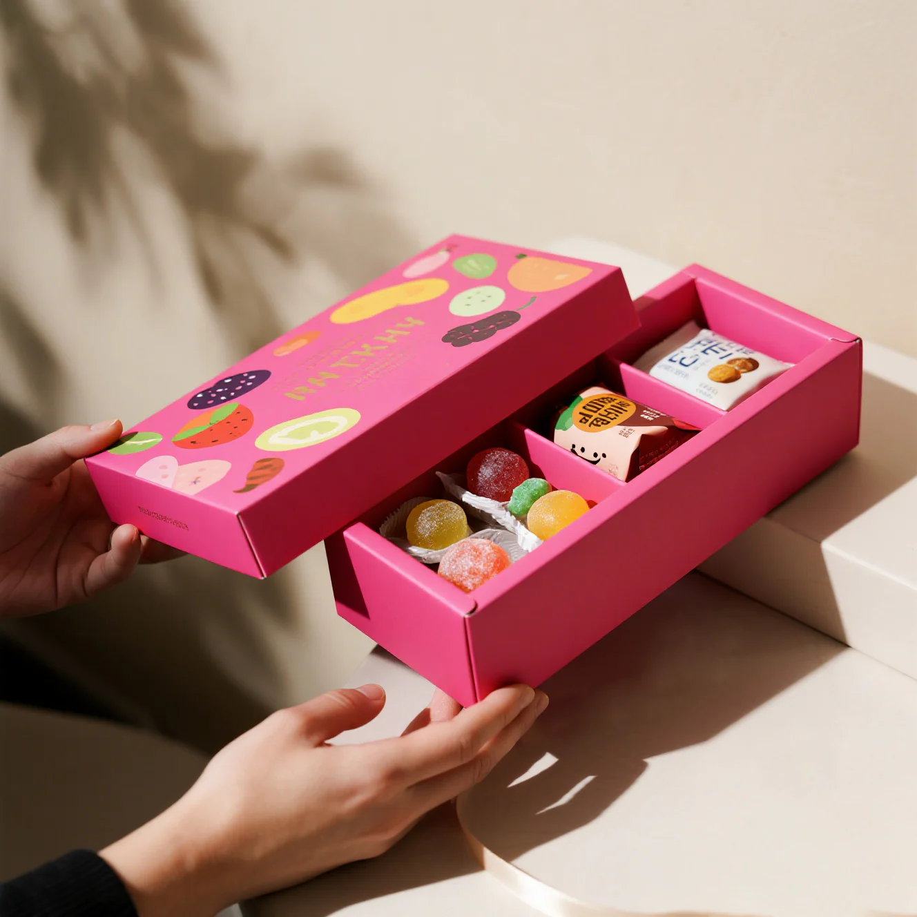 Candy Lid And Base Folding Carton Box
