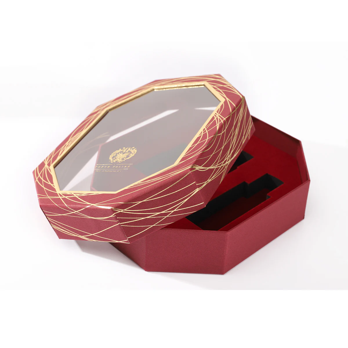 Lid&Base Box With Window For Perfume Packaging