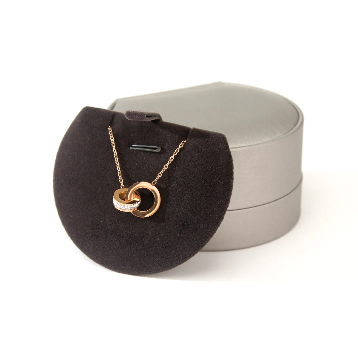 Silver Leather Jewelry Exquisite Gift Box