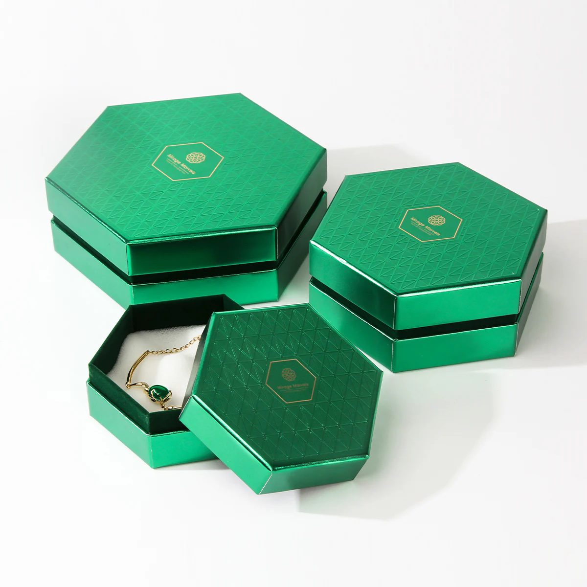 Emerald Lid And Base Jewelry Gift Box