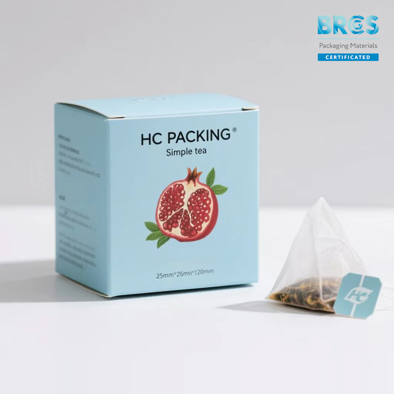 Straight Tuck Side Load Folding Carton Box For Tea Bag