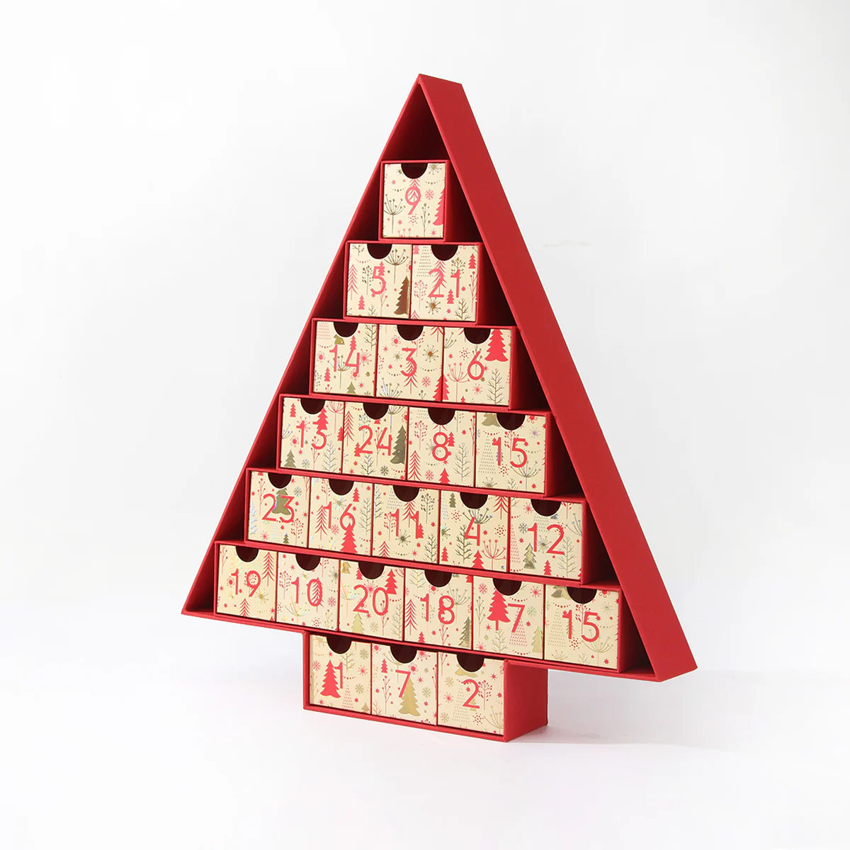 Christmas Tree Shape Calendar Box Chocolate Box