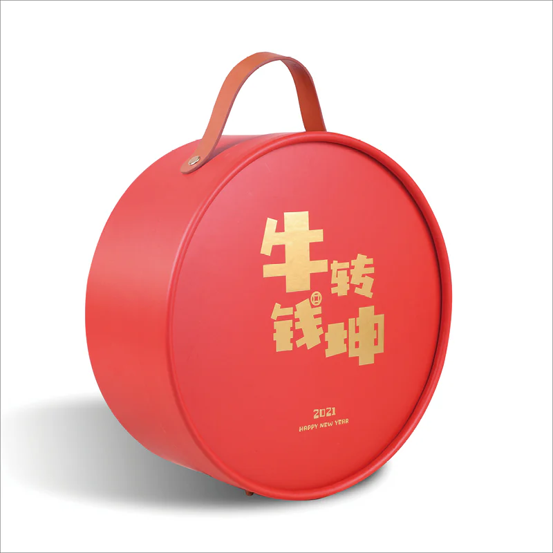 Food Paper Tube Packaging Gift Box With Handle