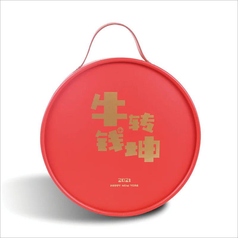 Food Paper Tube Packaging Gift Box With Handle