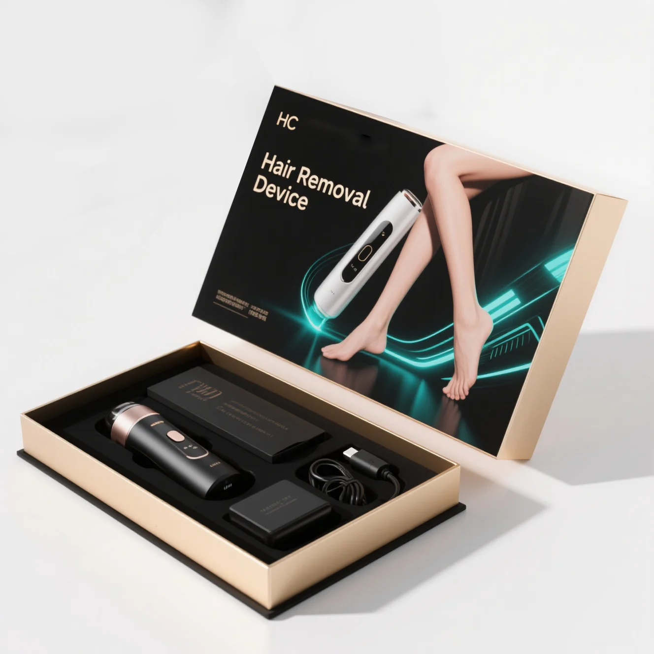 Lid And Base Box For Hair Removal Device