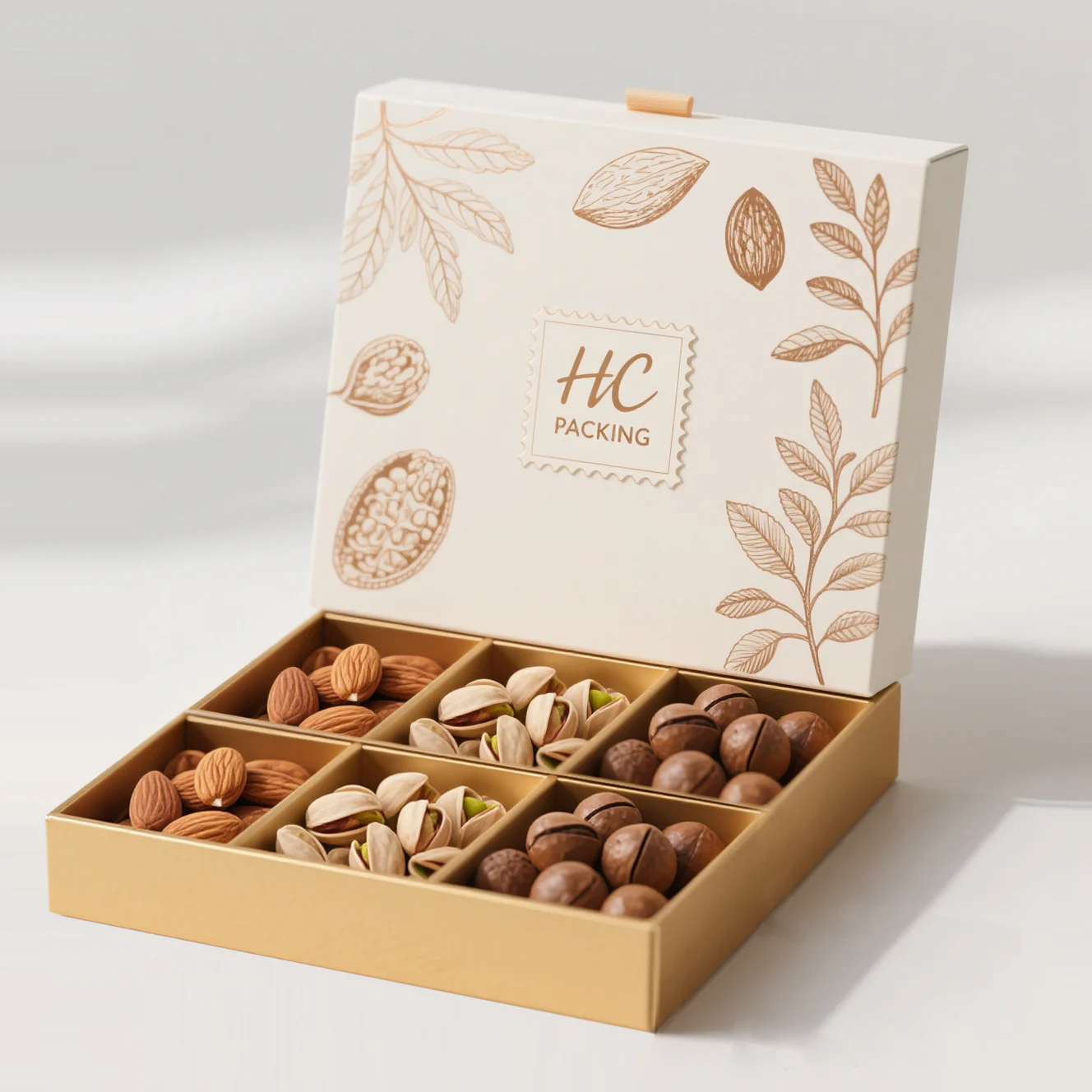 Lid And Base Box For Nuts