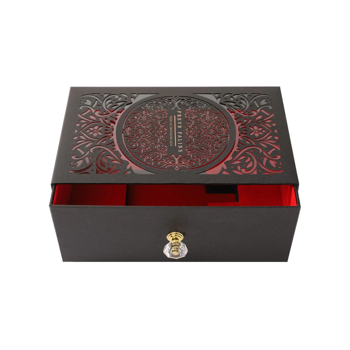 Black Cardboard Perfume Packaging Box