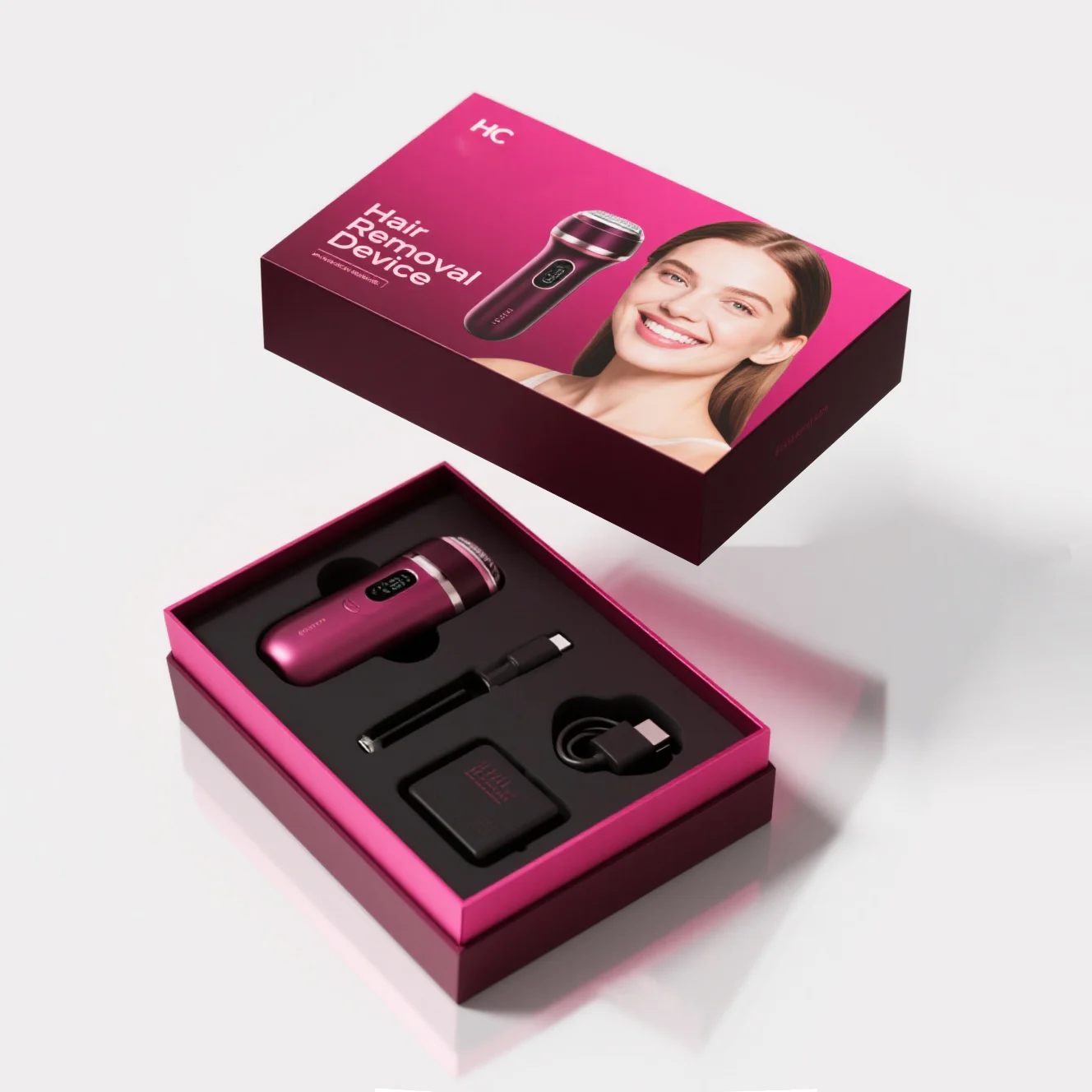Lid And Base Box For Hair Removal Device