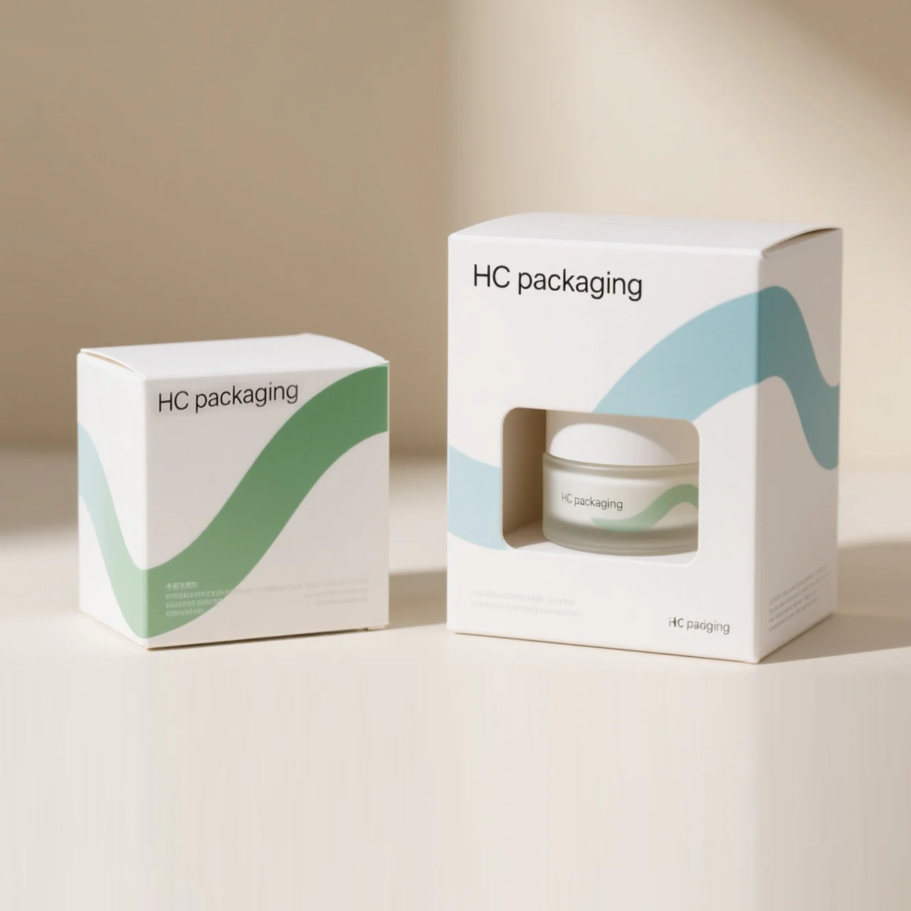 Straight Tuck Side Load Folding Carton Box For Face Cream
